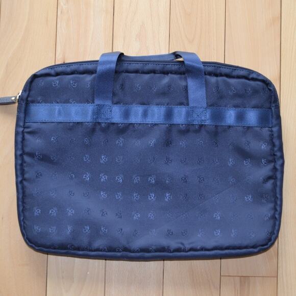 Brooks Brothers Laptop Case Blue Logo Pattern - Picture 2 of 3